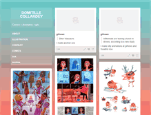 Tablet Screenshot of domitille-collardey.com